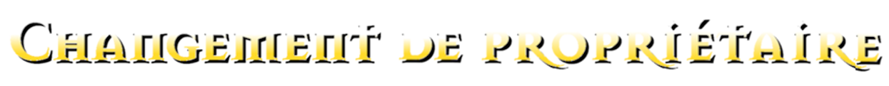 Changement de propriétaire
